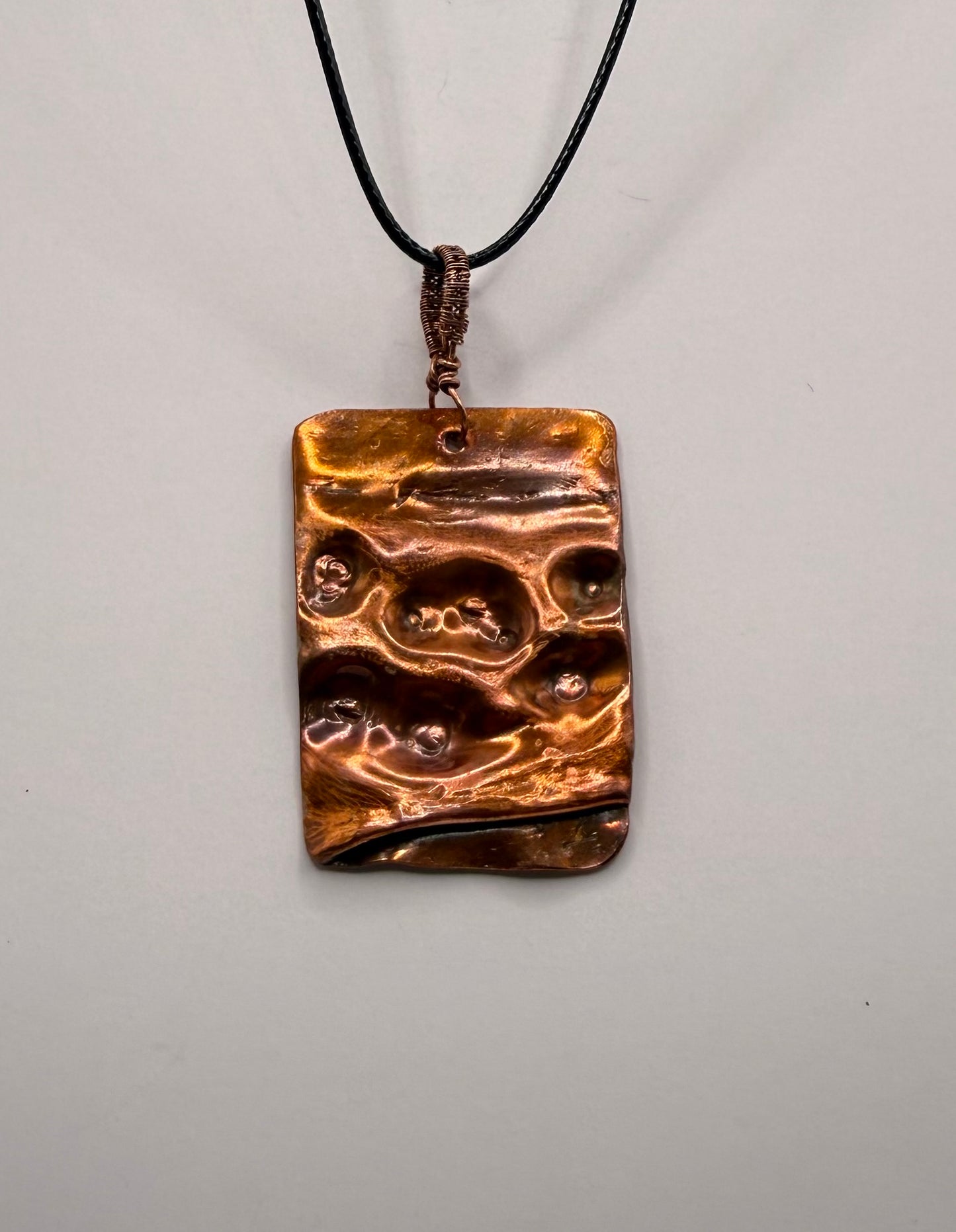 Hammered Copper pendant
