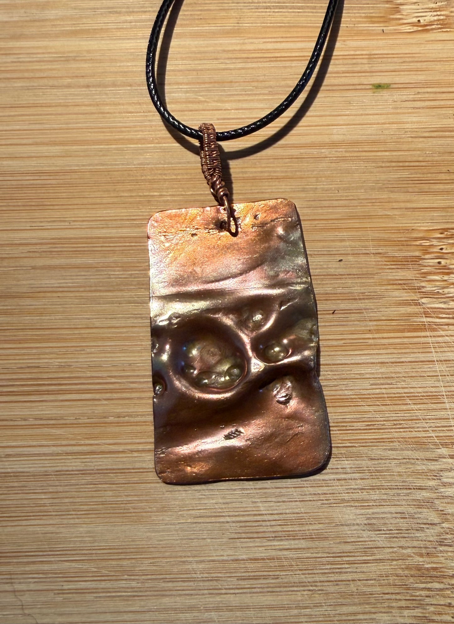 Hammered Copper pendant