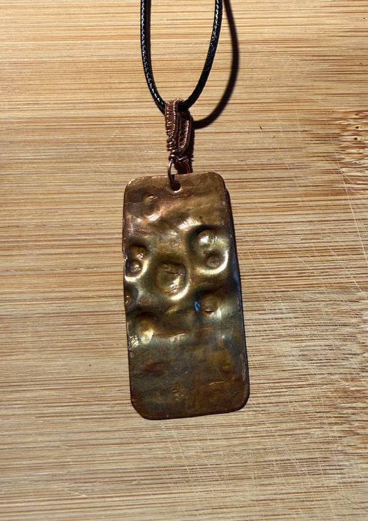 Hammered Copper pendant