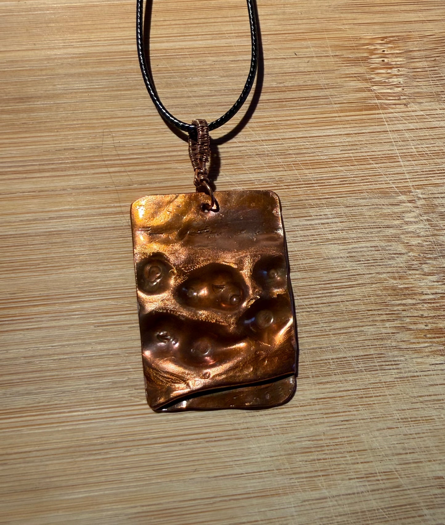 Hammered Copper pendant