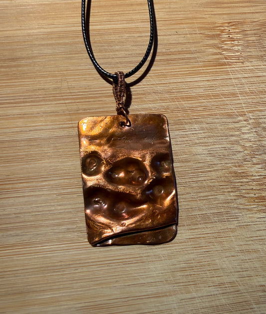 Hammered Copper pendant
